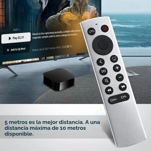 Vista 7 de Reemplazo para Apple-TV-4K-Remote, control remoto para Apple TV 4K/HD (no Siri y Voz)