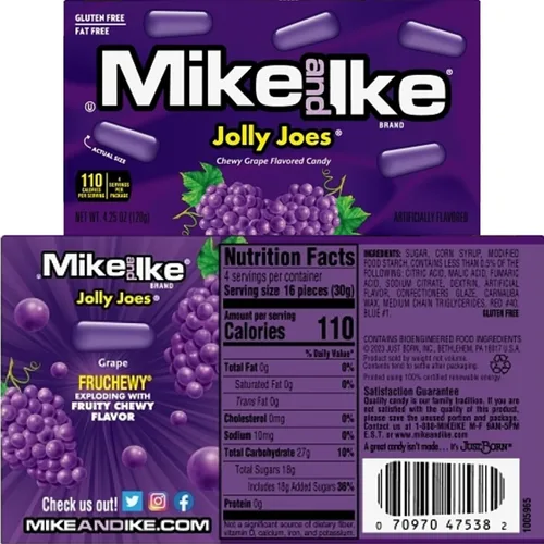 Vista 5 de Mike Ike - Caja de teatro de 4.25 onzas a granel (paquete de 6) – Jolly Joe's, Red Rageous, Berry Blast, Sour Watermelon, Original Fruit, Mega Mix