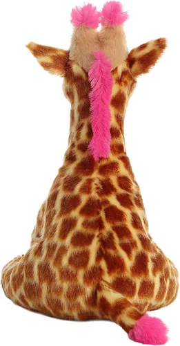 Vista 6 de Aurora® Huggable Destination Nation™ - Animal de peluche de jirafa - Exploración global - Diversión de aprendizaje - rosa de 12 pulgadas