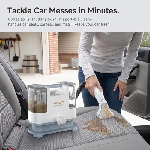 Vista 4 de WECLEAN C1 Extractor portátil para sofá y alfombra Limpiador de tapicería para limpieza profunda Blanco