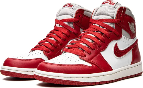 Vista 2 de Jordan WMNS Air Jordan 1 High OG DJ4891 061 Newstalgia - Zapatos deportivos para mujer, talla 12 W, NegroUniversitario Rojopartícula