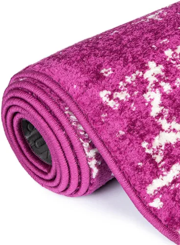 Vista 4 de Rugs.com Arlington Collection - Alfombra de pasillo de 12 pies, color morado, de pelo medio, perfecta para pasillos, entradas