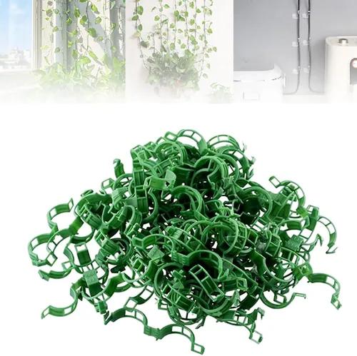 Vista 8 de Clips de pared para escalada de plantas, clips de soporte para plantas 2025, clips de jardín reutilizables, clips de soporte para plantas
