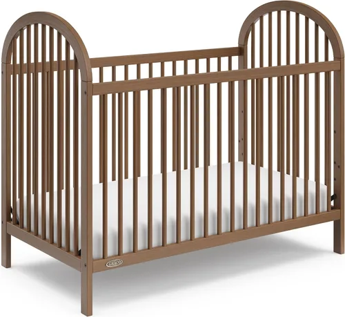 Vista 19 de Graco Cuna convertible Olivia (avena helada) – Certificado GREENGUARD Gold, 100% madera maciza, se adapta a colchón de cuna estándar, cuna de bebé