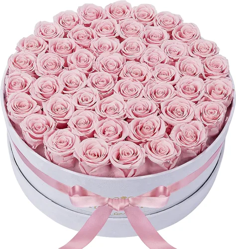 Vista 14 de Perfectione Roses 27 Rosas en una Caja, Rosa del Día de la Madre, Flores Preservadas para Ella, Flores para Entrega, Regalos de Cumpleaños