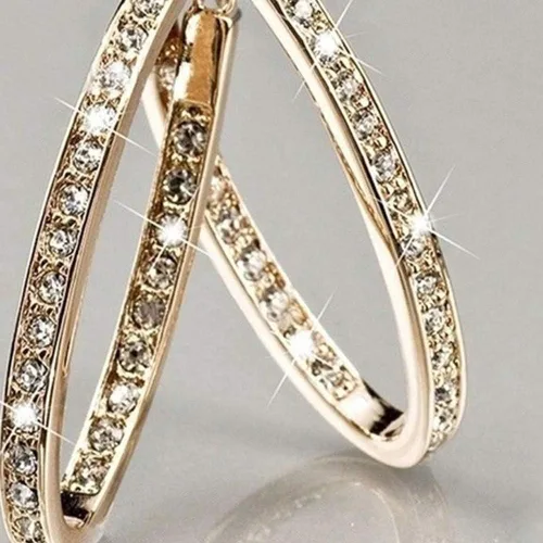 Vista 4 de SEniutarm - Pendientes para mujer diseño de mamá y mujer con incrustaciones de diamantes de imitación