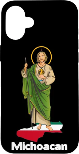 Vista 22 de Funda para iPhone 16 San Judas Tadeo con Michoacán México