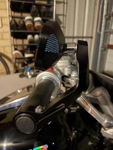 Vista 6 de FENRIR Espejo de motocicleta con adaptador para Sportster Iron Forty eight Dyna Softail Hammer Kingpin Vegas Jackpot BOULEVARD M90 S40 INTRUDER C90T