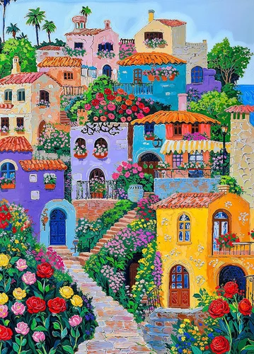 Vista 31 de Hermosos rompecabezas de cabaña de 1000 piezas para adultos, pintorescos rompecabezas de iglesia de 1000 piezas para adultos Large Poster