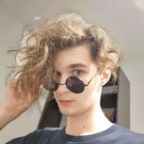 Vista 3 de Gafas de sol polarizadas redondas pequeñas para mujeres y hombres, gafas de negro/gris