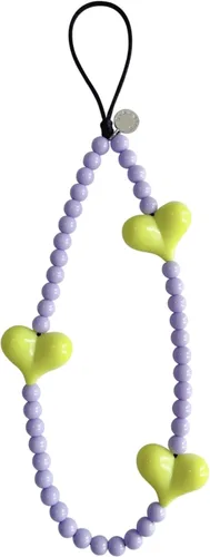 Vista 7 de Drawwind Correa con cuentas para teléfono con pulsera universal, cordón para teléfono celular lindo, pulsera de muñeca con cuentas, cadena de hilo