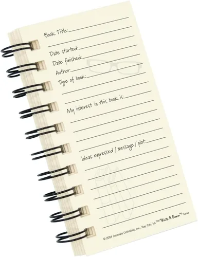 Vista 4 de Write it Down Series by Journals Unlimited, diario guiado, libros que he leído, diario de lector, tamaño mini de 3 x 5.5 pulgadas, tapa dura