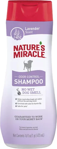 Vista 11 de Nature's Miracle Nature's Miracle - Champú y acondicionador para control de olores, 16 onzas, aroma a lavanda Odor Control Formula With Charcoal