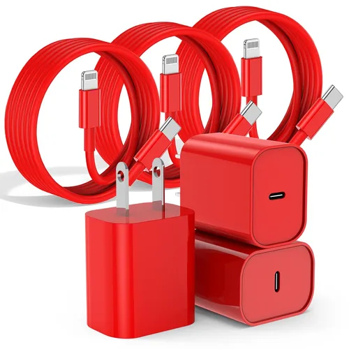 Vista 10 de Cargador rápido para iPhone, cable Lightning de carga rápida de 10 pies, para iPhone 14, 13, 12 Pro Max, cargador de carga rápida con bloque