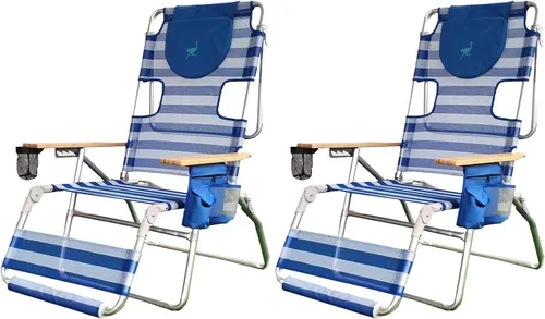 Vista 10 de Ostrich The Altitude 3N1 - Sillón reclinable ligero, azul, paquete de 2