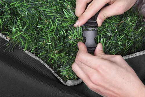 Vista 4 de ProPik - Bolsa rodante de almacenamiento para árbol de Navidad, se adapta a árboles desmontados de hasta 9 pies de altura, 28 pulgadas de alto x