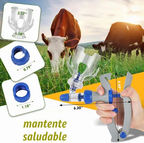 Vista 2 de NEWTRY - Jeringa continua ajustable de 0.2 fl oz con 10 agujas