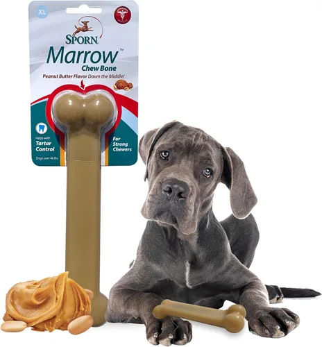 Vista 21 de Sporn Yuppie - Juguete dental para cachorros, masticable de médula, pequeño, blanco, (33810)
