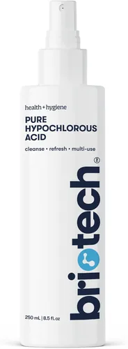Vista 12 de BRIOTECH Aerosol de ácido hipocloroso puro y limpiador, solución tópica HOCl premium original, limpiador multiusos, aprobado para familias y apto