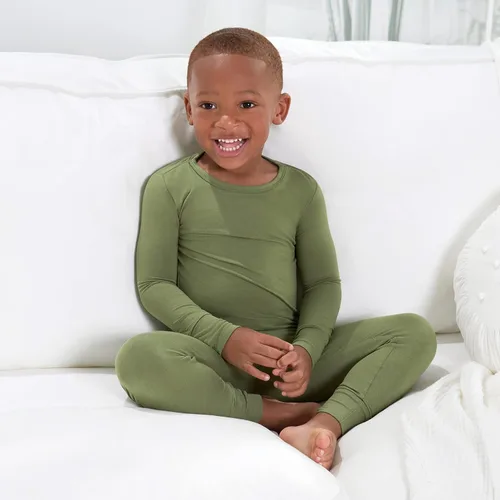 Vista 3 de Gerber Pijama unisex de 2 piezas para bebé y niño pequeño, con viscosa hecha de eucalipto