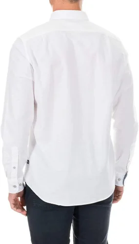 Vista 3 de Nautica Men's Long Sleeve Button Down Solid Oxford Shirt