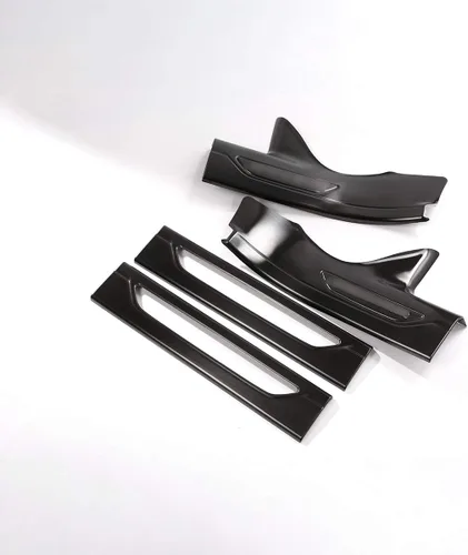 Vista 6 de YIWANG 304 acero inoxidable umbral de puerta Scuff Plate Insert Trim 4pcs para Jaguar XF 2016-2019