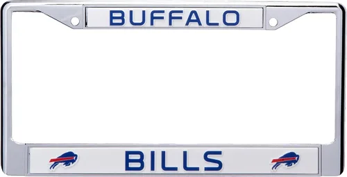 Vista 13 de Rico Industries NFL Football Premium 12" x 6" Chrome Frame with Plastic Inserts - Car/Truck/SUV Automobile Accessory
