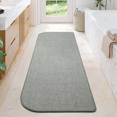 Vista 32 de YDKGL Alfombra de baño Half Circle, alfombras de baño finas antideslizantes A- Marrón a