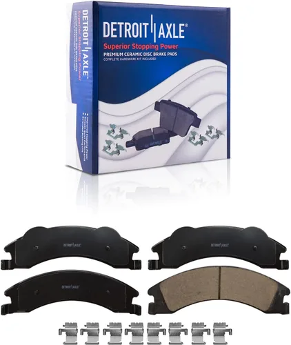 Vista 47 de Detroit Axle - Kit de freno delantero para Dodge Ram 1500 Durango Dakota Chrysler Aspen Dakota Driver Side Disco Freno Pinza de freno de cerámica