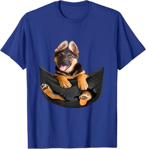 Vista 20 de Dog Lovers Gifts - Camiseta divertida con cara de perro con bolsillo, Negro, S