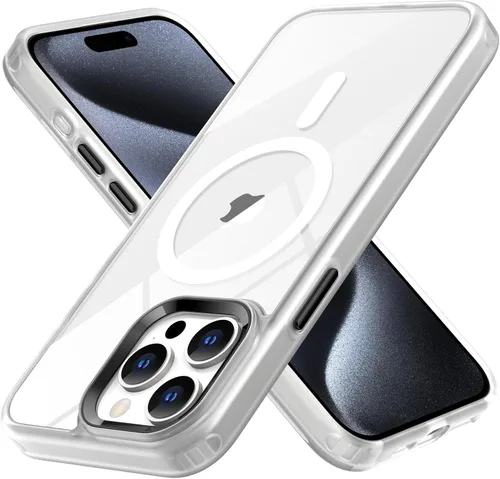 Vista 9 de Funda magnética para iPhone 12 Pro Max, compatible con MagSafe, [protección contra caídas de grado militar] TPU suave y transparente para iPhone 12