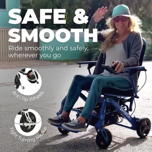Vista 9 de Matrix Ultra 2 Power - Silla de ruedas eléctrica para adultos, 31 libras, capacidad de 330 libras, fibra de carbono, bloqueo antirrobo, cojines