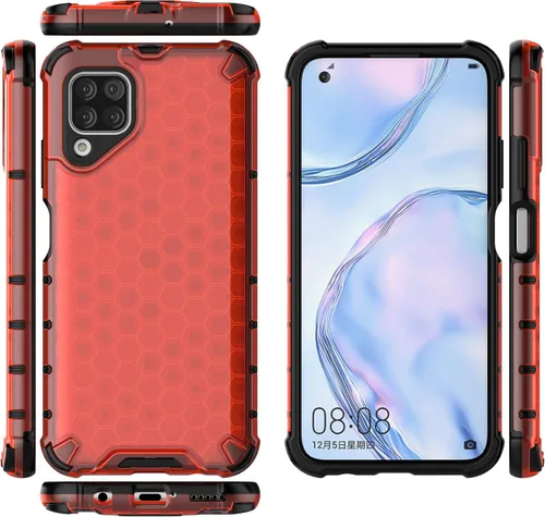 Vista 28 de Pzwoxukhov Funda compatible con Huawei Nova 3i, compatible con Huawei P Smart+ 2018 Honeycomb Anti-Drop Shock-Absorbing Case Negro