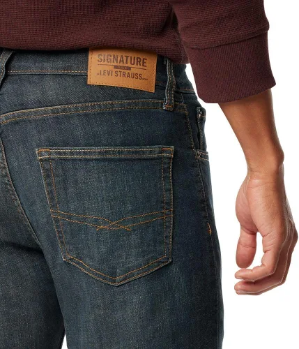 Vista 6 de Signature by Levi Strauss & Co. Gold Label - Jeans de ajuste holgado para hombre