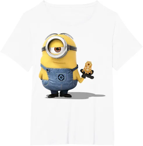 Vista 88 de Camiseta Despicable Me Minions Holding A Ginger Bread Minion Retrato Pequeña