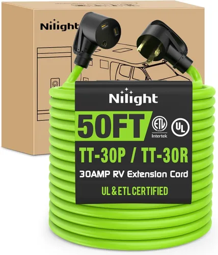 Vista 34 de Nilight Cable de Extensión para Secadora EV de 15 Pies 3 Clavijas 30 Amperios NEMA 10-30P 10-30R Cable de Extensiones Antiguas Servicio Pesado