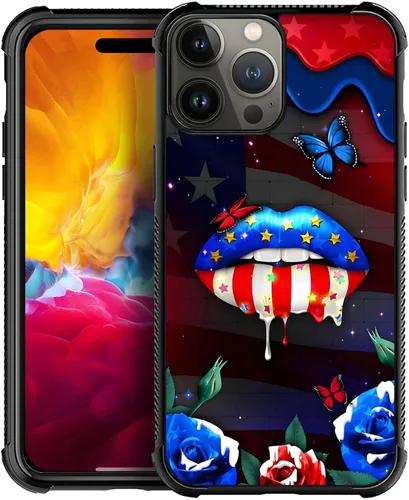 Vista 32 de Funda compatible con iPhone X/XS, diseño de bandera estadounidense de béisbol, TPU suave, a prueba de golpes, de vidrio templado, para iPhone X/XS