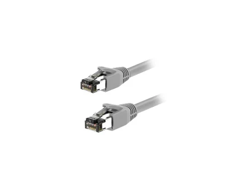Vista 24 de Cable de red LAN de Internet RJ45 Cat8 RJ45 de 0.5 pies, interior/exterior, 24 AWG – Último 40Gbps 2000Mhz, resistente a la intemperie S/FTP