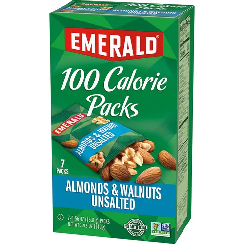Vista 12 de Emerald Almendras y nueces sin sal, paquetes de bocadillos de 100 calorías