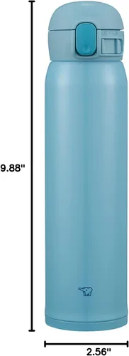 Vista 2 de Zojirushi SM-WR60EAP - Taza de acero inoxidable, 20 onzas, azul claro