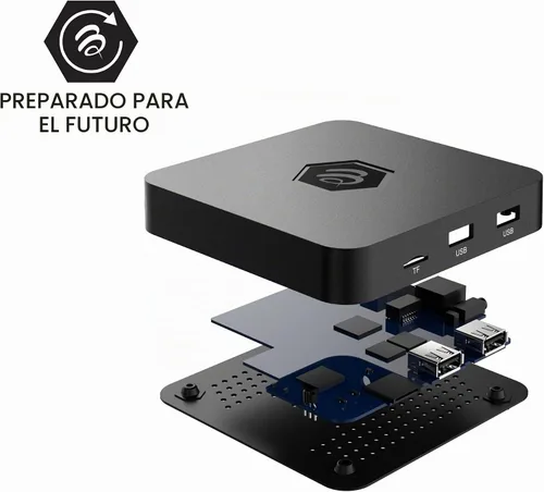 Vista 4 de BuzzTV Caja de TV Android 11 serie B5, procesador Amlogic S905W2 Quad-Core