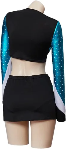 Vista 6 de Disfraz de animadora para mujer, disfraz de cosplay de Maddy, traje sexy de Halloween