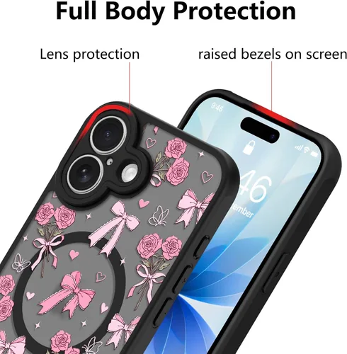 Vista 72 de KANGHAR - Funda compatible con iPhone 11, diseño de leopardo negro, textura de neumático antideslizante, a prueba de golpes, funda protectora