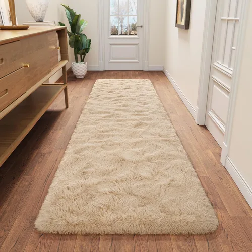Vista 12 de DETUM Alfombra pequeña de 2 x 3 pies para dormitorio, Kicthen entrada, pasillo, lavable, antideslizante, color borgoña, alfombras de felpa