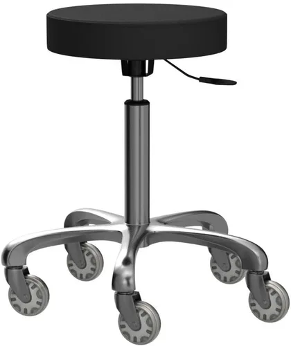 Vista 5 de TASALON Taburete con ruedas - Taburete ajustable con ruedas - Banco de trabajo giratorio suave - Silla de escritorio para cocina, salón, spa