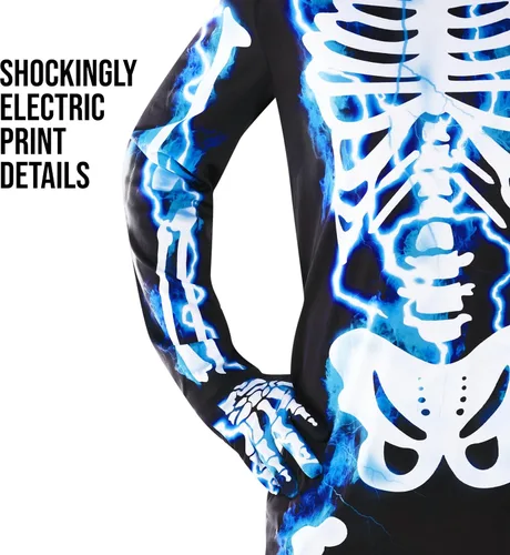 Vista 2 de Morph Mens Skeleton Costume Men Adult Skeleton Suit Outfit Scary Halloween Costumes for Men Adult Skeleton Costume Men