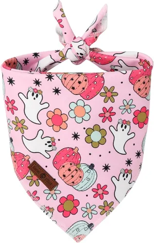 Vista 32 de Lionet Paws Bandana de Acción de Gracias para perro, lavable, de algodón, pañuelo triangular, pañuelo de pavo para perros pequeños, medianos