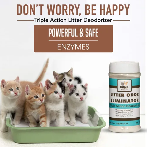 Vista 2 de Extreme Enzyme, eliminador de olores de arena CAT. Polvo desodorizante de triple acción con enzimas naturales, removedores de amoníaco y bicarbonato