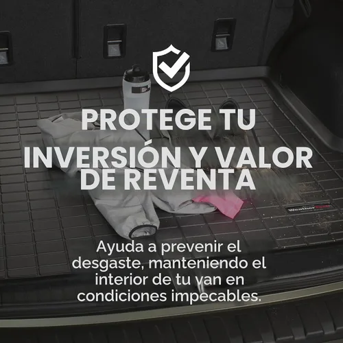 Vista 8 de WeatherTech Forro de maletero de carga para Honda Odyssey, detrás de la segunda fila (40278), negro