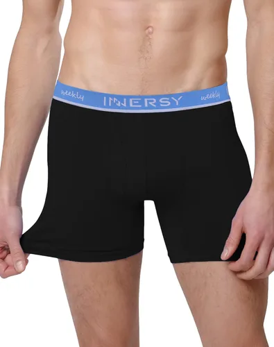 Vista 2 de INNERSY - Calzoncillos tipo Bóxer de algodón elástico para hombre, 7 unidades, para toda la semana
